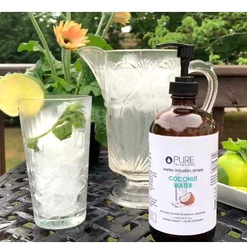 Pure Inventions Coconut Water - Water Infusion Drops - No Sugar, Calories, or Artificial Sweeteners - 500 servings - 16oz Bottle
