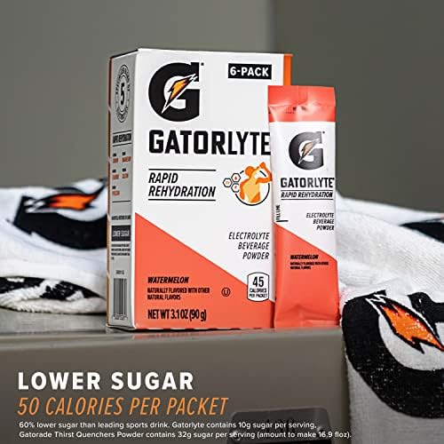 Gatorade Gatorlyte Powder, Cherry Lime, Makes 16.9 Fl Oz (Pack of 48)