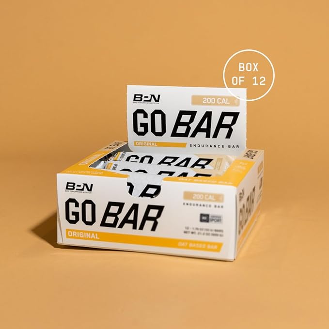 Bare Performance Nutrition BPN Go Bar, Oat Based Endurance Training Bar 36g of Carbohydrates and 200 Calories Per Bar, 12 Bars Per Box, Original Oat