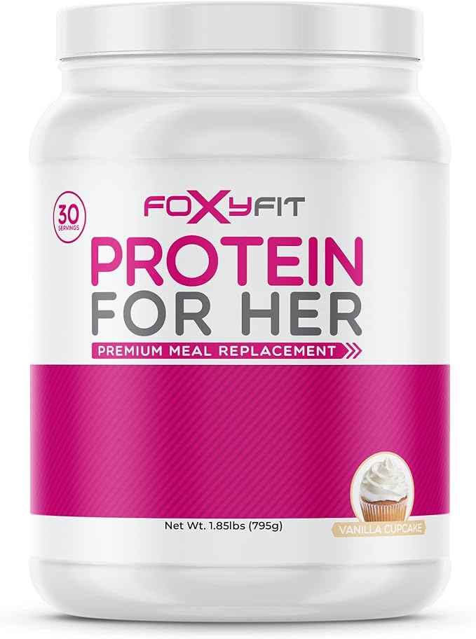 Protein for Her, Vanilla Cupcake Whey Protein Powder with CLA and Biotin for a Healthy Glow (1.85 lbs)
