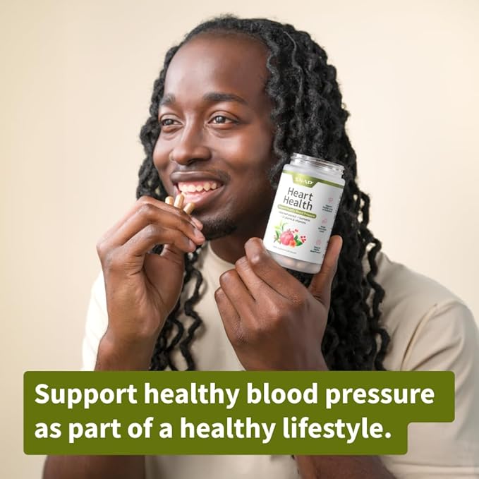 Snap Supplements Heart Health Support Supplement with Coq10, Organic Beet Root Powder, Hawthorn Berry, Turmeric and Odorless Garlic, Supports Nitric Oxide Level, Circulation and Flow, 90 Capsules