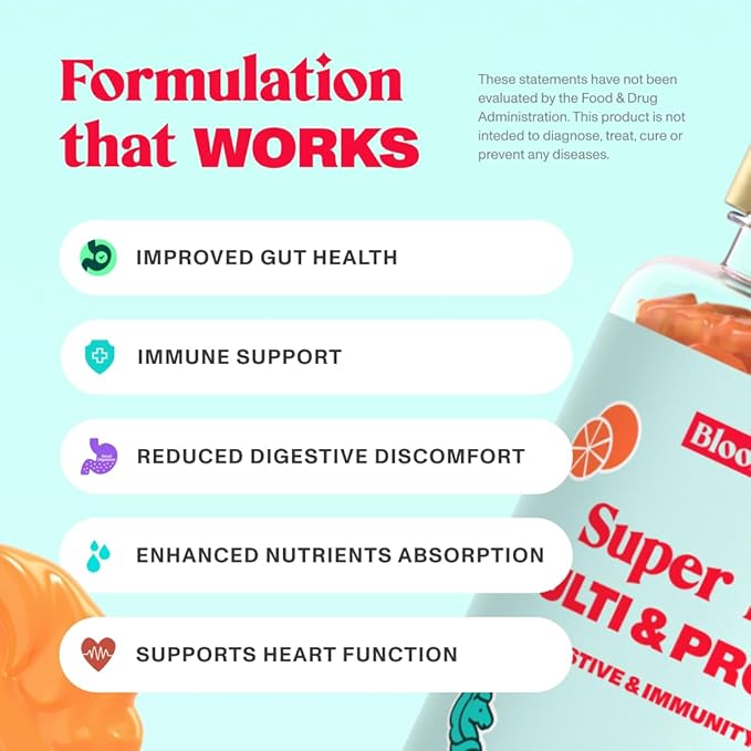 Probiotic Gummies - Fiber Gummie for Adults and Probiotics Digestive Health Gummies for Women with Turmeric Root Extract - Non-GMO Vegan Vitamins