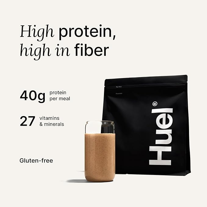 Huel Black Edition | Vanilla 40g Vegan Protein Powder | Nutritionally Complete Meal | 27 Vitamins and Minerals, Gluten Free | 17 Servings | Scoop not included to reduce plastic