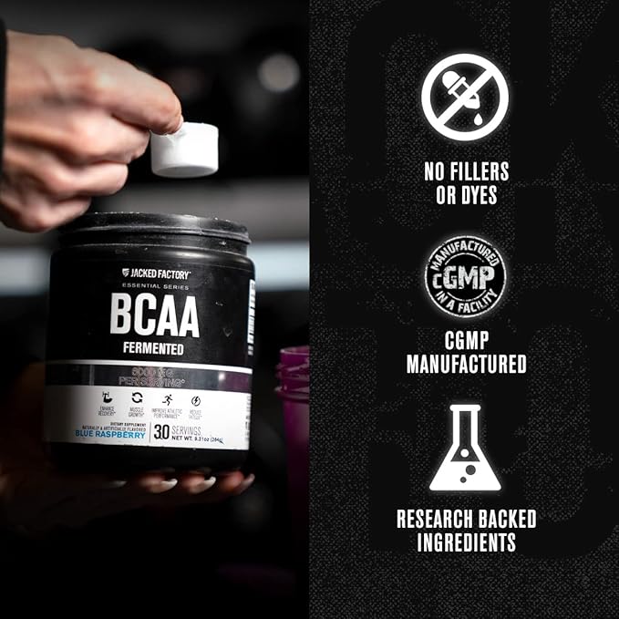 Jacked Factory Nitrosurge Shred Thermogenic Pre-Workout in Orange Pineapple & BCAA in Fruit Punch for Body Recomposition, Muscle Building and Recovery