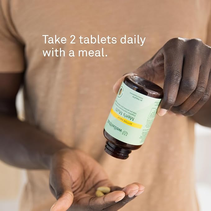 Multivitamin for Men with Zinc, Vitamin D, B12, K2 & Calcium | Supports Immunity, Heart Health, Muscle Building & Overall Wellness | Daily Supplement for Men | Allergen-Free | 60 Tablets