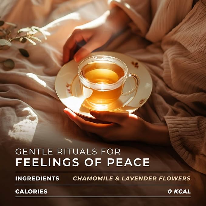 Gya Tea Co Chamomile Lavender Herbal Tea Pod (24 ct) - Soothing & Calming Decaf Tea for Better Rest