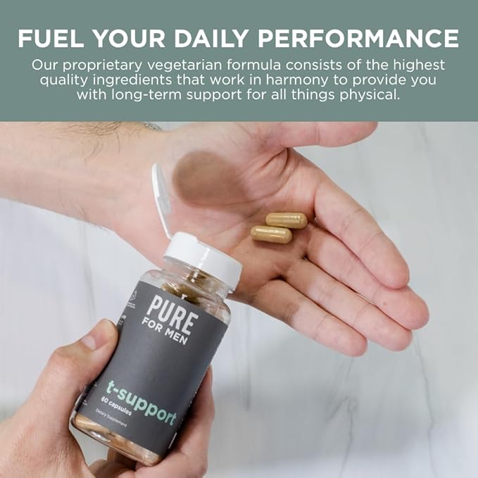 Pure for Men Peak Performance Pack | Support Strength, Energy, Endurance & Physical Activity | Stimulate Workouts with Ashwagandha & L-Arginine | 60 Capsules & Pump Enhancer, 90 Tablets