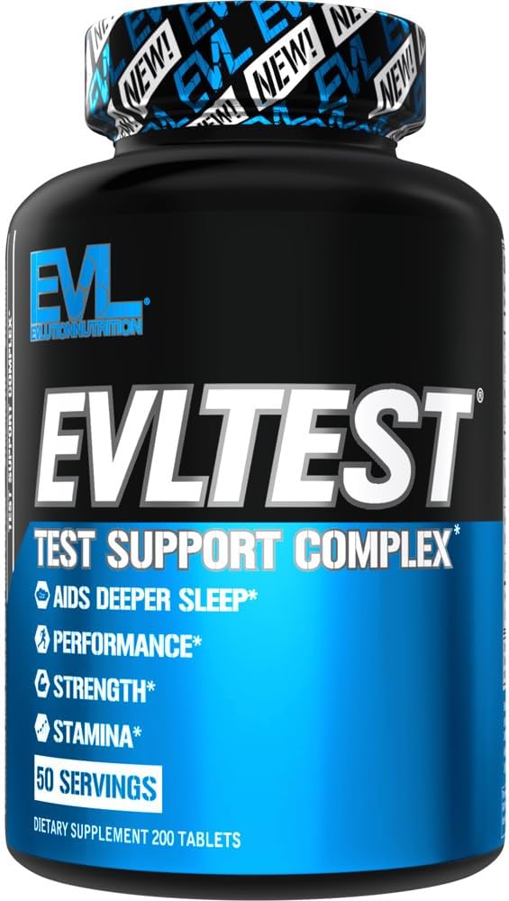 EVL Testosterone Booster for Men - Post Workout Recovery Testosterone Support Supplement with DIM Plus D Aspartic Acid and Fenugreek and Tribulus - EVLTest for Men Post Workout Supplement