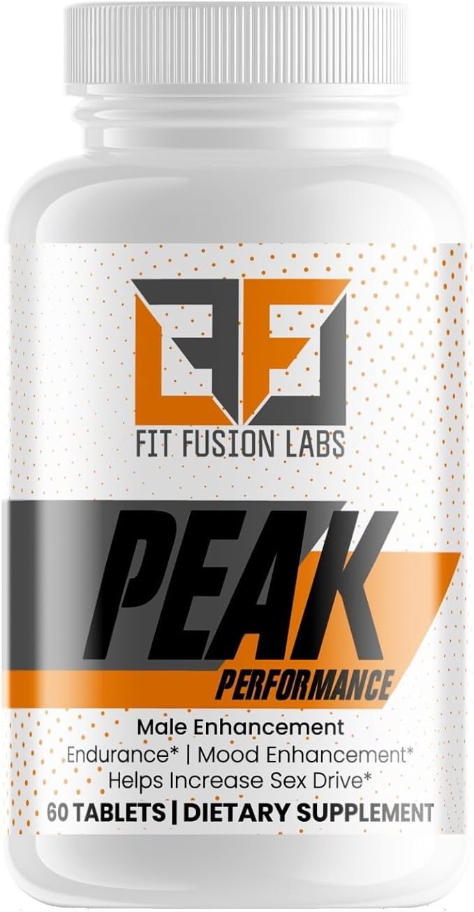 Peak Performance Natural Male Enhancement & Energy Booster – Tongkat Ali, Maca, Zinc & Ginseng – Supports Stamina, Strength & Recovery – 60 Tablets
