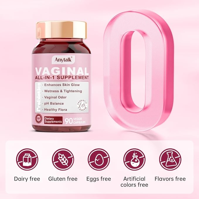 Vaginal Probiotics for Women pH Balance with Lactobacillus Probiotic Blend to Promote Healthy Vaginal Odor,Vaginal Flora - Women's Vaginal Health Probiotic 90 Count