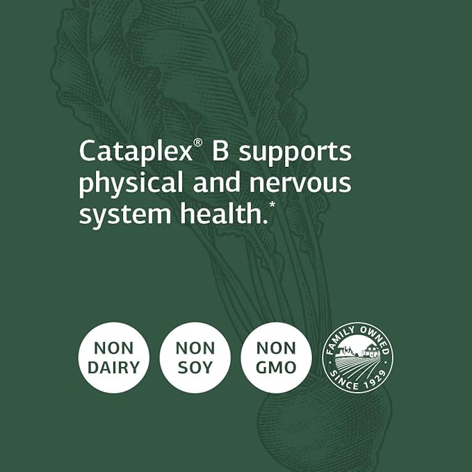 Standard Process Inc. Cataplex B - Whole Food Formula with Niacin, Vitamin B6, Thiamine, and Inositol for Heart Health, Metabolism, and Cholesterol Maintenance - 180 Tablets