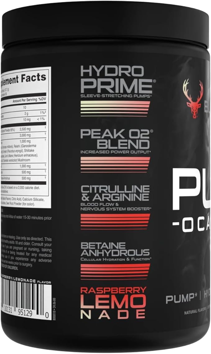 Pump-ocalypse Raspberry Lemonade | Nitric Oxide and L Arginine Supplement | Citrulline Malate, GlycerPump | Ultimate N.O. Booster | Lean Muscle Support | Blood Flow, Vascularity, Hydration, Endurance