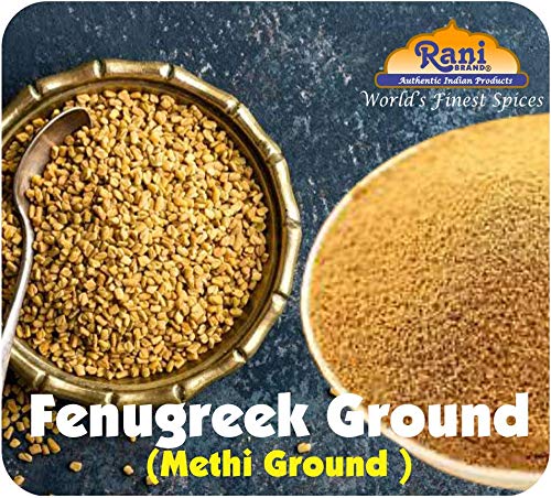 Rani Fenugreek (Methi) Seeds Ground Powder 16oz (1lb) 454g Jar, Trigonella foenum graecum ~ All Natural | Vegan | Gluten Friendly | Non-GMO | Kosher | Indian Origin, used in cooking & Ayurvedic spice