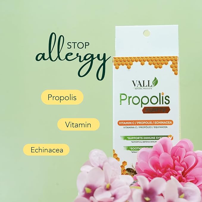 Vall-Propolis Forte - Propolis, Echinacea, and Vitamin C Oral Spray, 1 Fl Oz