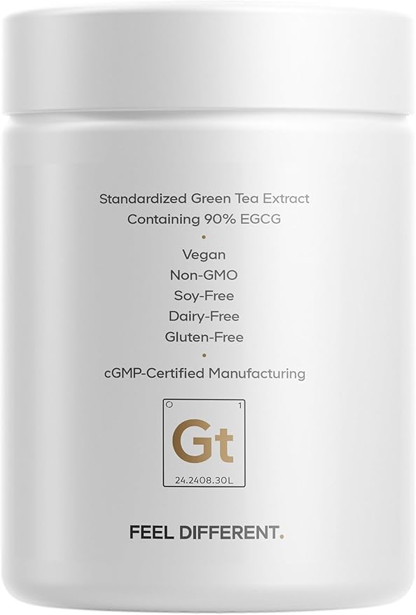 Codeage Liposomal Green Tea+ Ultra Potency - EGCG 90% Green Tea Extract, Organic Matcha Green Tea Powder, Peppermint, Lemon Peel - Vegan, Non-GMO, Gluten-Free - Liposomal Delivery - 60 Capsules