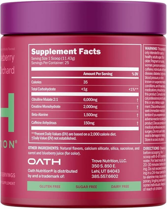 Sport Pre-Workout - Stim - 25 Servings - Appleberry Orchard