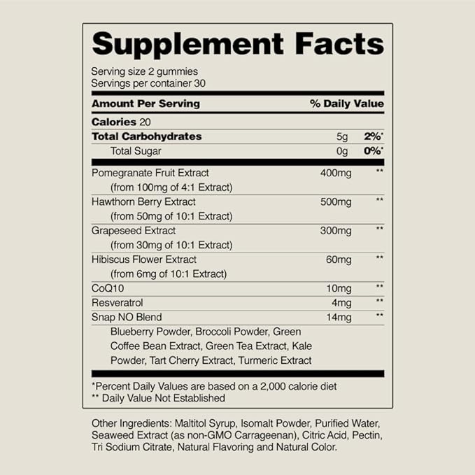 Snap Supplements Heart Health Bundle: CoQ10, Organic Beet Root, Hawthorn Berry, Turmeric & Odorless Garlic Capsules + Sugar-Free Gummies, 90 Caps & 60 Gummies