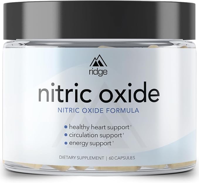 Nitric Oxide Booster Heart, Circulation and Blood Pressure Support with L-Citrulline, L-Arginine, and Energy Enhancers