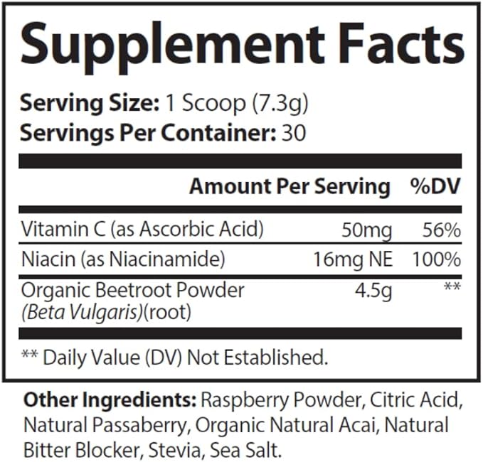 Beet + Boost Organic Beet Root Powder - Berry Flavored Super Beet - Boost Daily Nutrition, Athletic Performance, Vegan, Lactose-Free, and Non-GMO Beet Root Powder Supplement