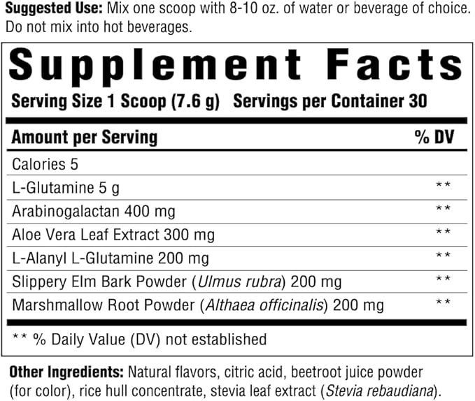INNATE Response Formulas GI Response - Powdered Digestive Blend to Support Gastrointestinal Health - 5g Glutamine Per Serving - 30 Servings (228 Grams)