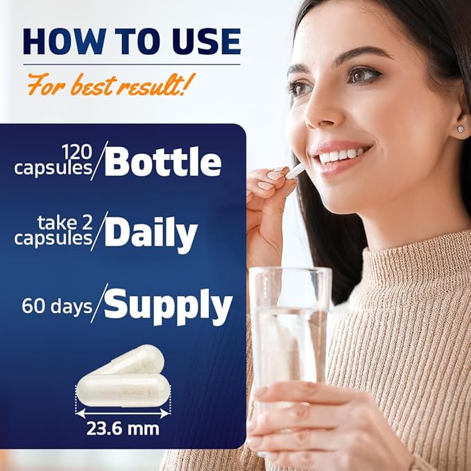 Vitamatic L-Carnitine Fumarate 1000 mg - 120 Vegetable Capsules (2 Bottles)