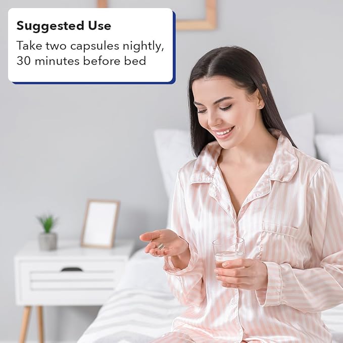LifeSeasons Rest-ZZZ - Natural Sleep Support Supplement - Fall Asleep & Stay Asleep - Calms Nervous System - Ease Muscle Tension & Restlessness - Low Dose Melatonin GABA & Chamomile - 60 Capsules