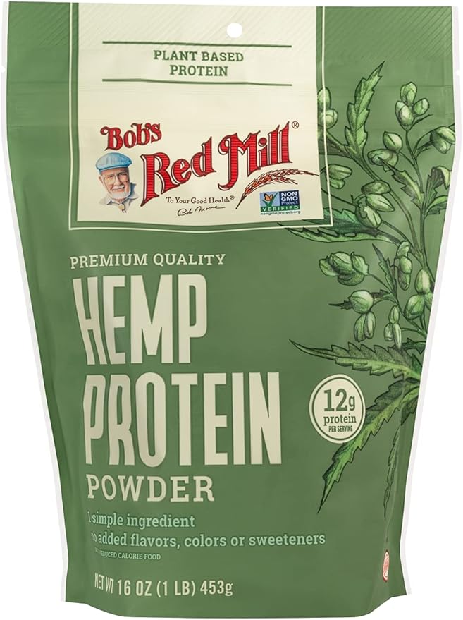 Bob's Red Mill Hemp Protein Powder, 16oz (Pack of 4) - Non GMO, Vegan, Paleo Friendly, Keto Friendly, Kosher
