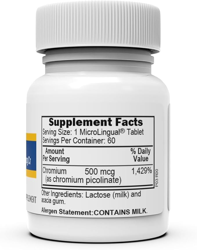 Superior Source Chromium Picolinate - Supplement for Women & Men - Supplement Formula Supports Healthy Sugar Metabolism - Mineral Supplement Aids Overall Health - 500 mcg, 50 Instant Dissolve Tablets