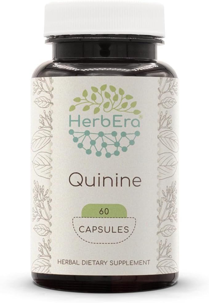 Quinine 60 Capsules, 1000 mg, Wildcrafted Quinine (Cinchona officinalis) Dried Bark (60 Capsules)