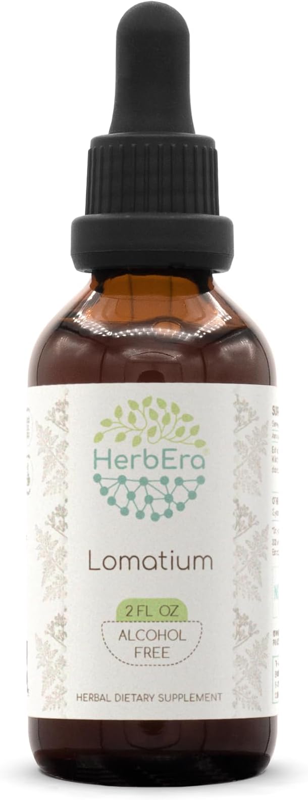 Lomatium B60 Alcohol-Free Herbal Extract Tincture, Concentrated Liquid Drops Natural Lomatium (Lomatium Dissectum) 2 fl oz