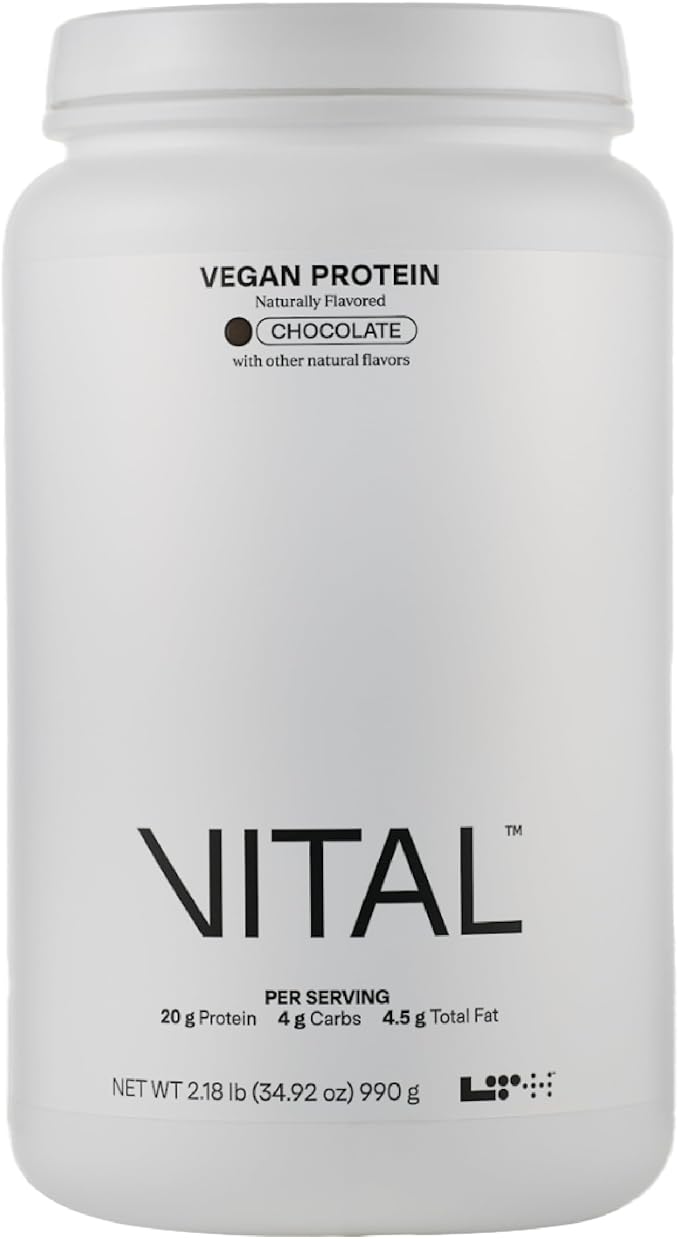 LTH Vital Vegan Protein - Plant-Based Protein Powder - Made from Pea Protein - Supports a Healthy Immune System - Gluten Free & Soy Free - Chocolate, 30 Servings