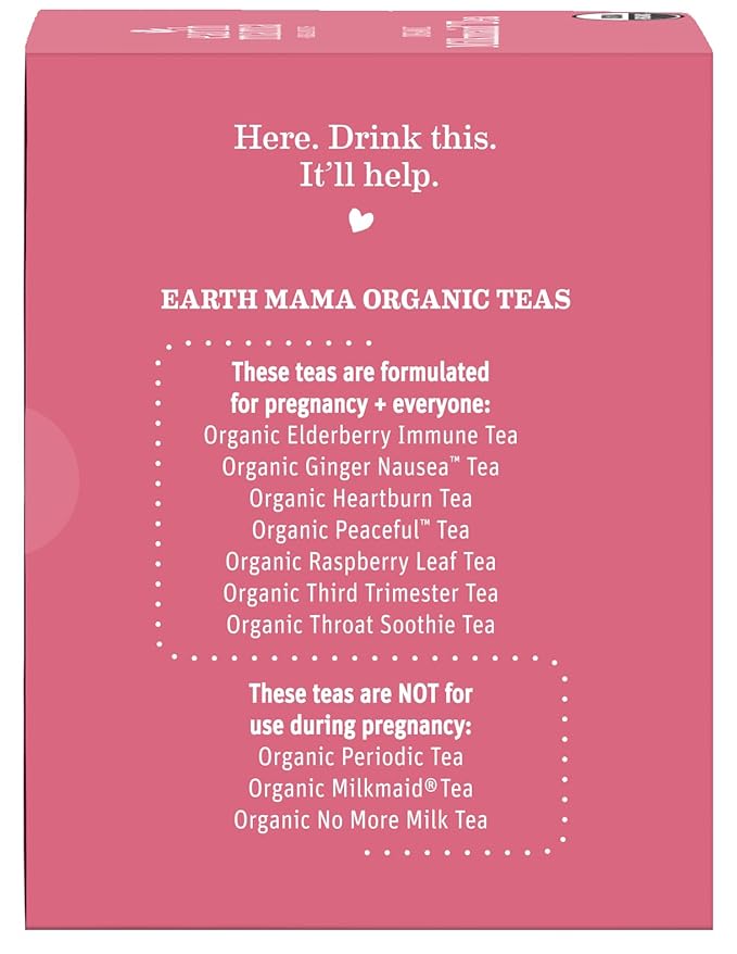 Earth Mama Organic Milkmaid® Tea | Lactation Support Herbal Tea Bags for Breastfeeding, Decaf Lactation Supplement for Increased Breast Milk Production, With Milk Thistle & Fenugreek (16-Count, 2PK)