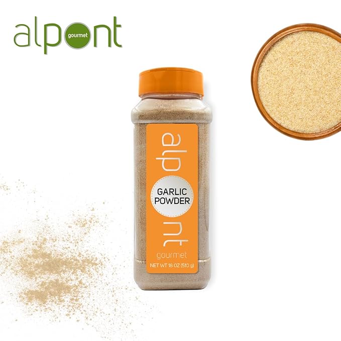 ALPONT GOURMET Garlic Powder 18oz (510g), All Natural, Non-GMO, Packed To Keep It Fresh, Premium Quality