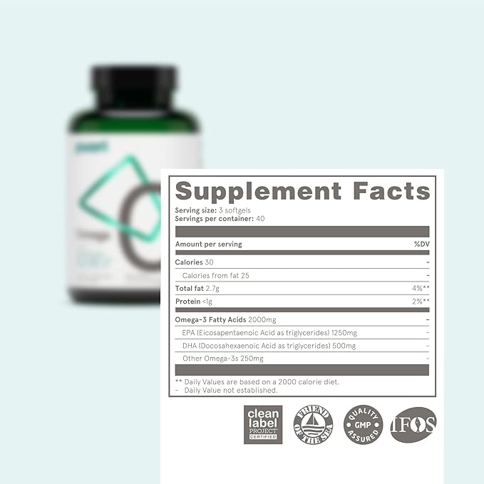 Puori Omega 3 Fish Oil and Vitamin D3 Supplement Bundle - for Muscle Function, Bone Health, Immune Support and Calcium Uptake - Burpless, IFOS Certified, Non-GMO Capsules