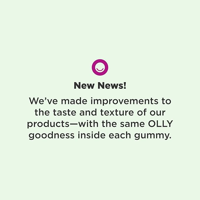 OLLY Metabolism Gummy Rings, Apple Cider Vinegar, Vitamin B12, Chromium, Energy and Digestive Health, Chewable Supplement, Apple Flavor, Twin Pack - 60 Count