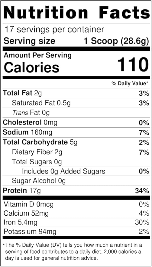 Organic Vegan - Tri-Blend Plant Based Protein Powder - No Additives, Dairy-Free, Soy-Free, Keto-Friendly, Gluten-Free, Non-GMO - 17 Servings (442g) (Large, Chocolate)