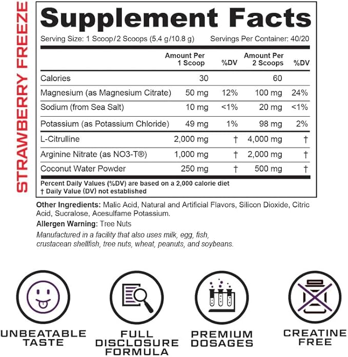 Cutler Nutrition Amplify Pump Pre Workout Caffeine Free Nitric Oxide Booster containing Arginine and Citrulline Pre-Workout for Maximum Pumps