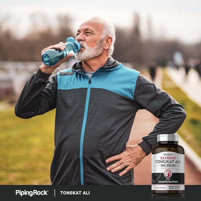 Piping Rock Tongkat Ali | 1200mg | 120 Capsules | Longjack Extract | Herbal Supplement | Non-GMO, Gluten Free