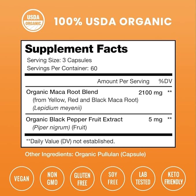 NutraChamps L-Arginine Capsules and Maca Capsules 2 Pack Bundle