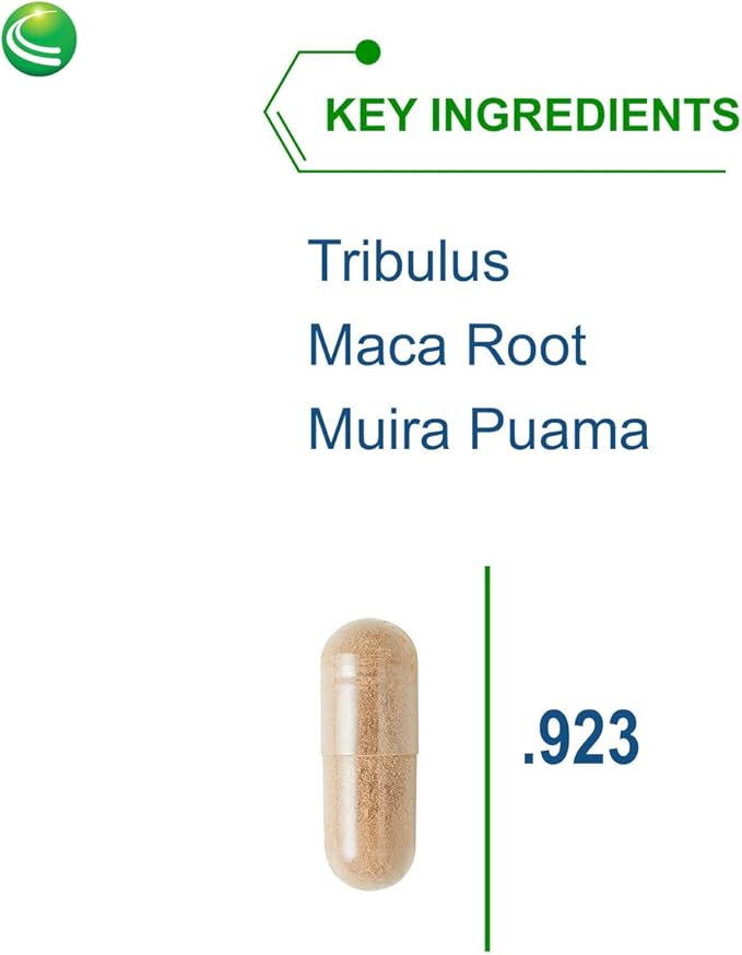Nutra Biogenesis Andro Plus - Tribulus Terrestris Extract for Men, Maca Root Supplement for Men's Vitality with Muira Puama, Health and Wellness Support - 90 Vegetarian Capsules