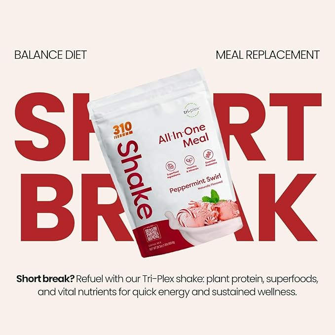 310 Nutrition All-In-One Meal Replacement Shake-Superfood Protein with Fiber, Probiotics & Adaptogens โ Low Carb, Vegan, Keto & Paleo Friendly - ๐ฎ๐ด ๐ฆ๐ฒ๐ฟ๐๐ถ๐ป๐ด๐ ๐ฃ๐ฒ๐ฝ๐ฝ๐ฒ๐ฟ๐บ๐ถ๐ป๐ ๐ฆ๐๐ถ๐ฟ๐น