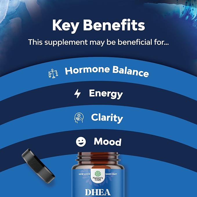 Bundle of Pure DHEA and Pure Zinc Supplement - DHEA Thyroid Support for Women Health Immune Support Bone Health and Mood Support - Zinc Immune System Booster for Mood Boost Heart Health