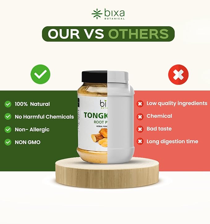 bixa BOTANICAL Tongkat Ali Root Powder – 1 lb (16 oz) | Tongkat Ali for Men & Women | Gluten-Free, Non-GMO, Steam Treated, Vegan, 100% Pure – Natural Health Support for Energy & Wellness