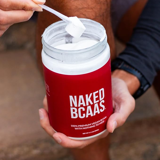 NAKED Strawberry Lemonade BCAAs Amino Acids Powder, 100% Pure 2:1:1 Formula, Vegan Branched Chain Amino Acids, Instantized All Natural BCAA Powder Supplement - 501 Grams, 34 Servings
