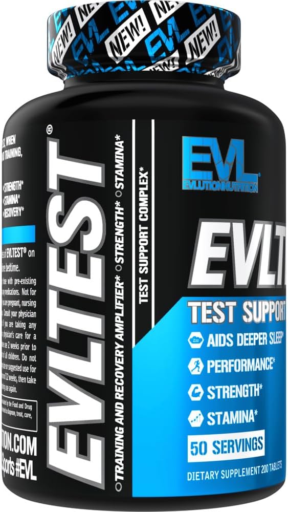 EVL Testosterone Booster for Men - Post Workout Recovery Testosterone Support Supplement with DIM Plus D Aspartic Acid and Fenugreek and Tribulus - EVLTest for Men Post Workout Supplement