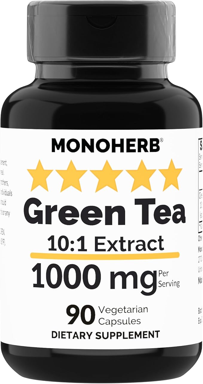 Green Tea Extract 1000 mg - 90 Vegetarian Capsules
