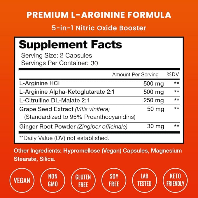 NutraChamps L-Arginine Capsules and Maca Capsules 2 Pack Bundle