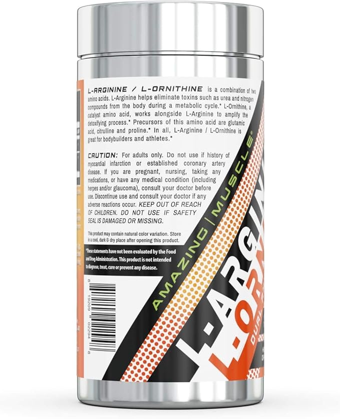 L-ARGININE/L-ORNITHINE - 100 Capsules