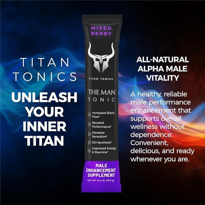 Extra Strength Male Enhancing Supplement Powder–Tongkat Ali, Maca Root, Beet Root, Horny Goat Weed, L-Citrulline–Nitric Oxide Booster & Testosterone Support for Men (Berry-1 Stick)