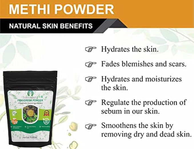 AYURVEDASHREE Fenugreek Seeds Powder 50 Gm I Trigonella foenum-graecum Sd. | Methi Powder | Spice Indian Cuisine | Hair Care | Improves Digestion